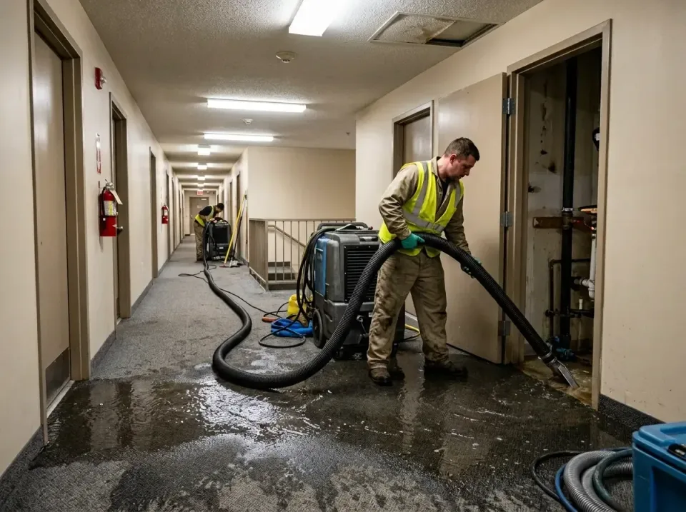 multi-unit-apartment-hallway-f-005 — frequently asked questions, Emergency Burst Pipe Water Extraction & Removal in Brownsbu…